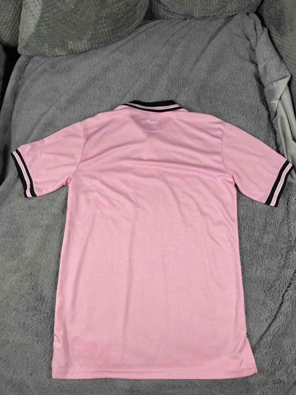 Honig's Polo Shirt Mens Medium Pink Short Sleeve Mesh Pocket Umpire Jersey